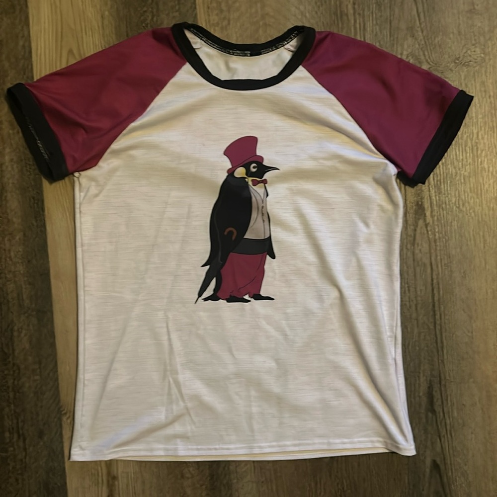 Batman “The Penguin” Ringer Tee, Blackmilk size medium